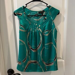 The Limited Stylish Green Patterned Women's Top XS